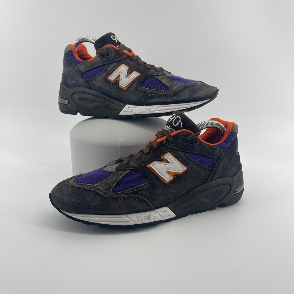 New Balance 990V2 Teddy Santis USA NBY M990BR2 Sneakers Mens 7 Brown Purple